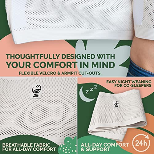 Image of Chest Binder for Breastfeeding Weaning - Stretchable Breathable Adjustable Breastfeeding Essentials for Stop Nursing, Breast Tape to Encourage Milk Reduction, Body Wrap