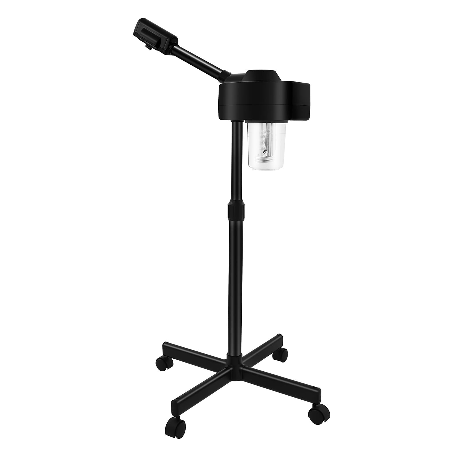 Vaporizzatore per il viso, vaporizzatore per sauna facciale con ruote e caldo, dispositivo a vapore, design retrattile, macchina spa a vapore per la cura della pelle
