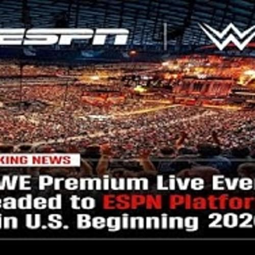 『WWE ENTERS 5-YEAR AGREEMENT WITH ESPN'S NEW STREAMING PLATFORM TO AIR THEIR PLE'S STARTING IN 2026.』のカバーアート
