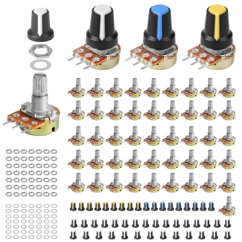 EFUTURETIME 50 x Potenciómetros B1K 5K 10K 20K 50K 100K 250K