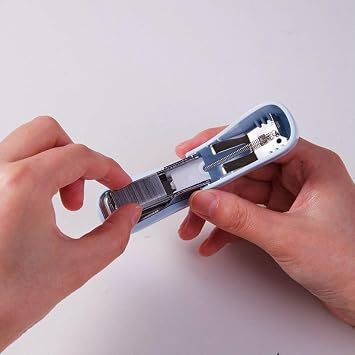 Blue Color Mini Stapler with Staples,Small Cute Stapler for Desk,Gift for Student or Office Use (Blue)