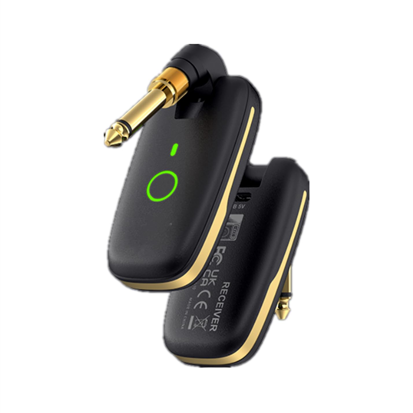 2.4G Wireless Guitar System, Aroma ARU-10 Transmitter Receiver with 100ft Range, 7 Anti-Interference Channels