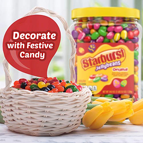 RiverFinn Starburst Original Jelly Beans ( 54 Oz./3.3 Lbs.) In a Resealable Jar - Great for Easter Baskets, Egg Hunts, Gifts, Baking, Candy Bowls & Buffets, Movie Nights & More!