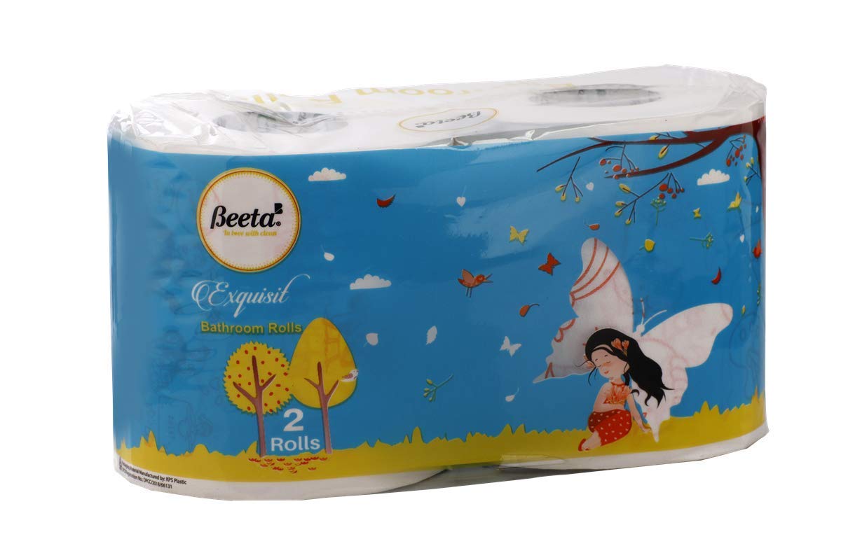 Beeta Printed Ultra-Soft Toilet Tissue Paper Roll,2-ply Bath Tissue (Any Design) Pack of 2 Total 4 rolls (B08H8SZJZ4) Amazon Price History, Amazon Price Tracker