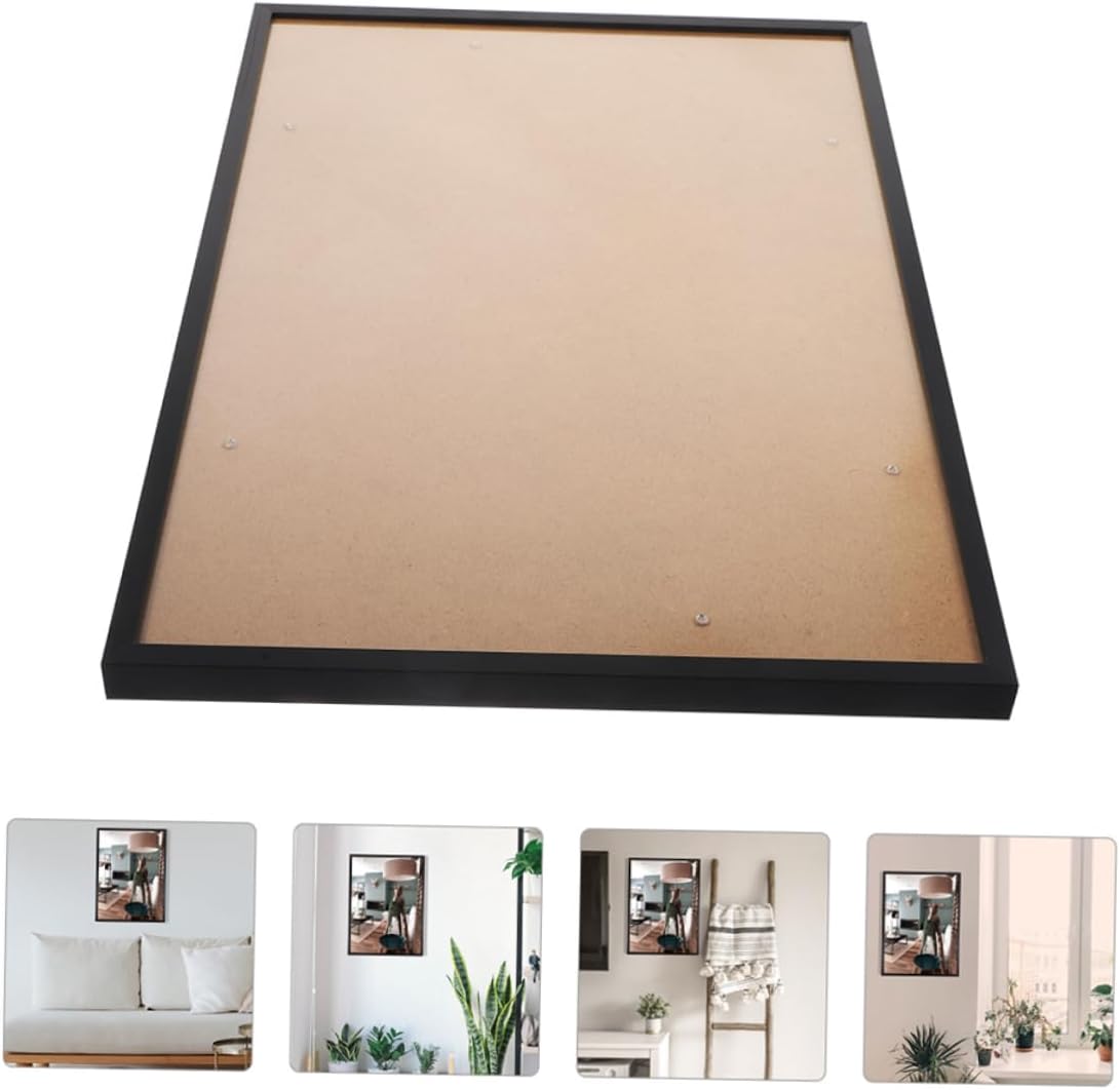 Aluminum Alloy Picture Frame Slim Design Wall-mount Tabletop Display Modern Photo Holder for Home Decor Lightweight and Poster Frame Black