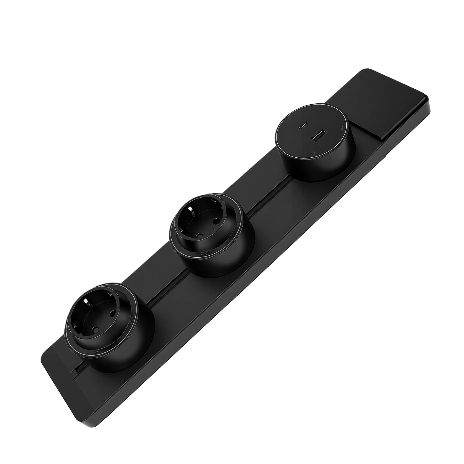 ASHATA Surface Mount Electrical Outlet Track System 40cm avec USB