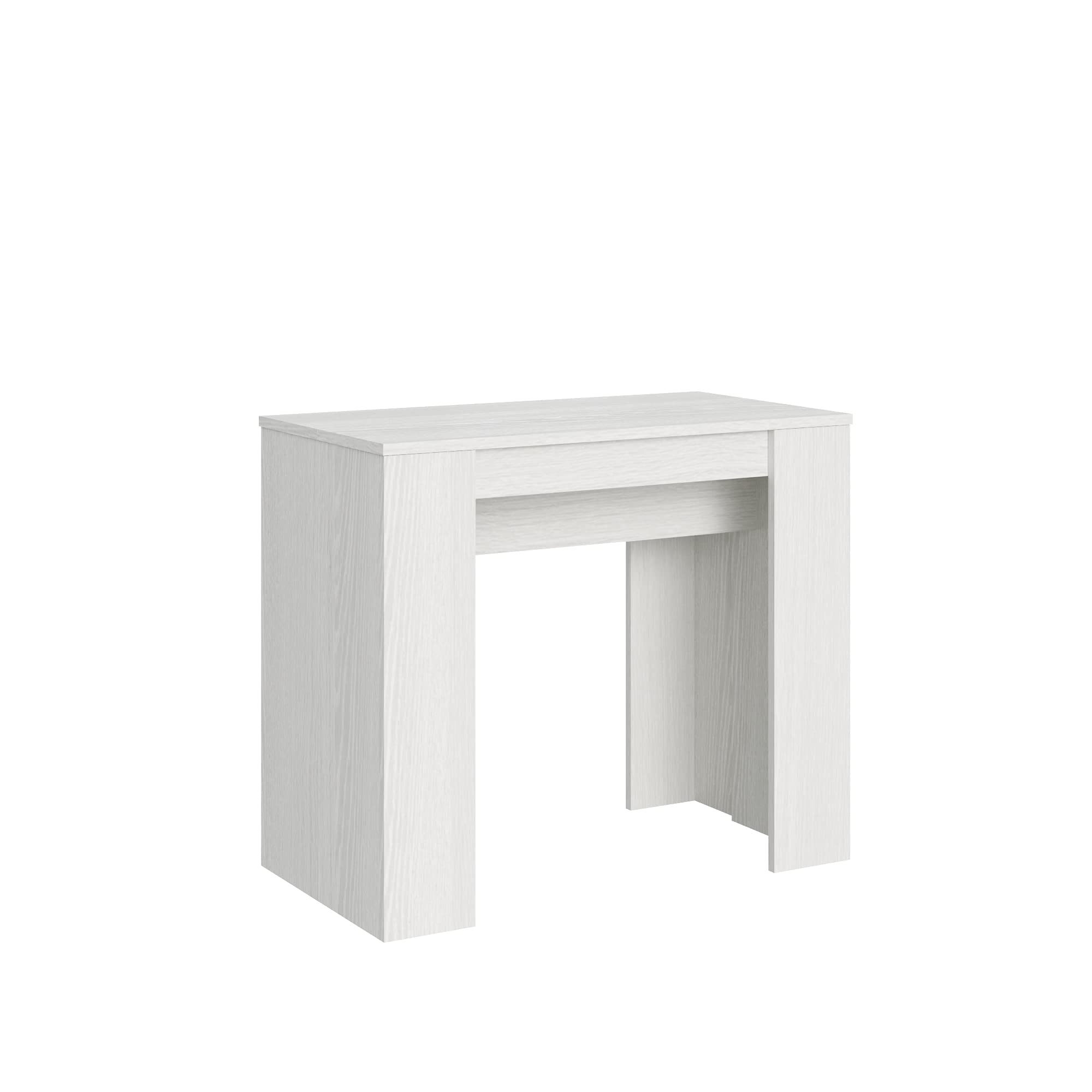 Consola Itamoby Blanco Fresno mesa de comedor para salones pequeños