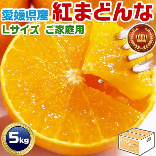 愛媛県産　紅まどんな　Ｌサイズ　5キロ Amazon.co.jp: 紅まどんな 5kg Lサイズ みかん 愛媛県産 JAの