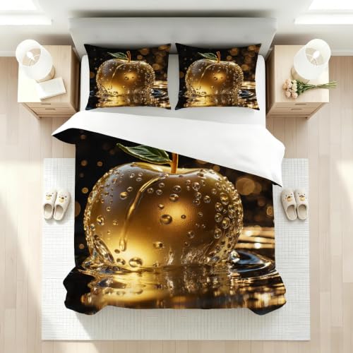 Housse de couette fermeture éclair caché pour lit 160x200 imprimé 3D