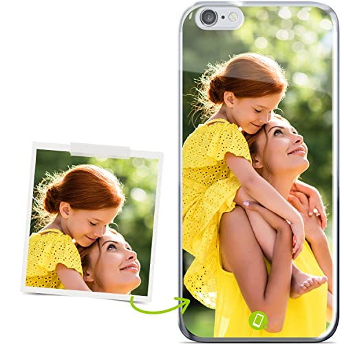 Coverpersonalizzate.it - Cover personalizzata compatibile per iPhone 6 / iPhone 6s con la tua foto o la tua frase - Custodia personalizzata in tpu trasparente