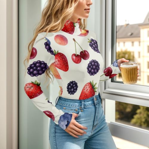 Body de manga larga de fresas para evitar desajustes al vestir 4