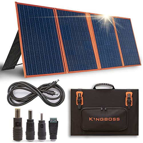 Folding Solar Panel - 120W Solar Panel For Camping, Rv, And Off-Grid Adventures - Lightweight And Easy To Carry - Solar Briefcase Design For Travel Trailers, Rv Batteries, And Usb Devices #TOP1