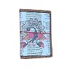 Purpledip Handmade Paper Diary/Journal/Notebook With Peacock Painting In Traditional Indian Design; Cotton String For Locking In Bahi-Khaata style 10497