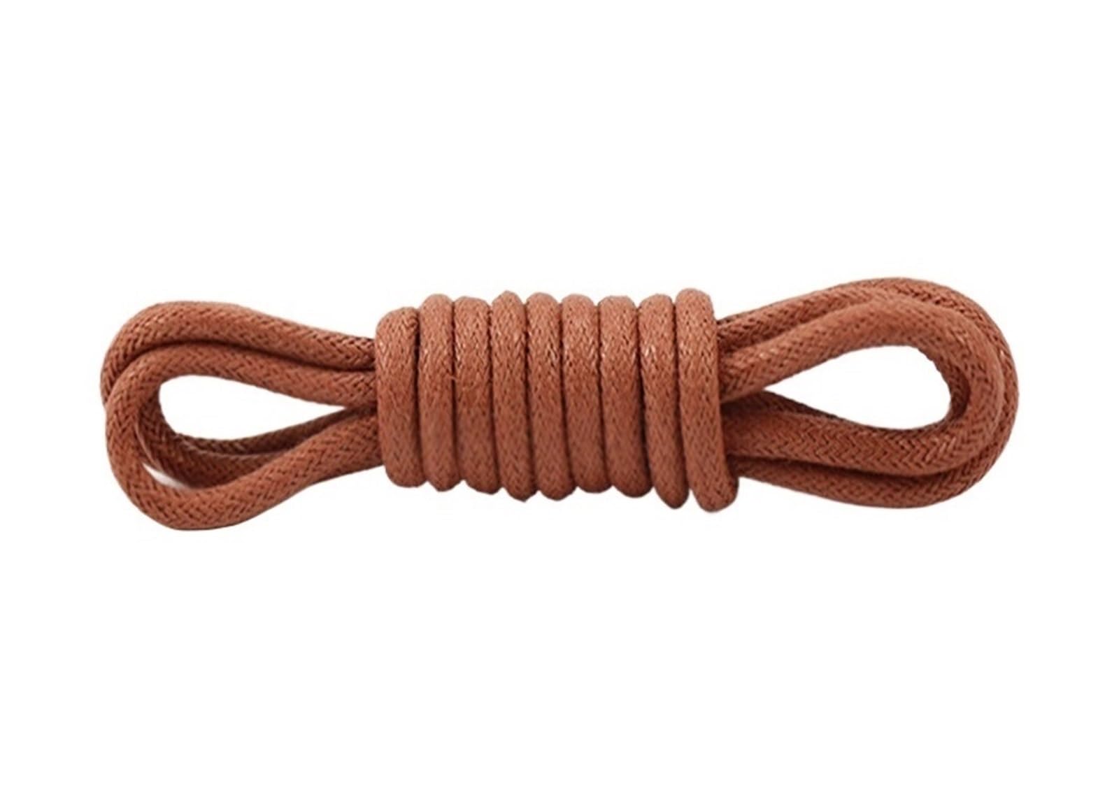 Cordones de zapatos planos, 1 par de cordones de cuero, cordones encerados de algodón, cordones de cuero redondos for zapatos, botas, cordones de zapatos unisex(Red Brown,120cm)