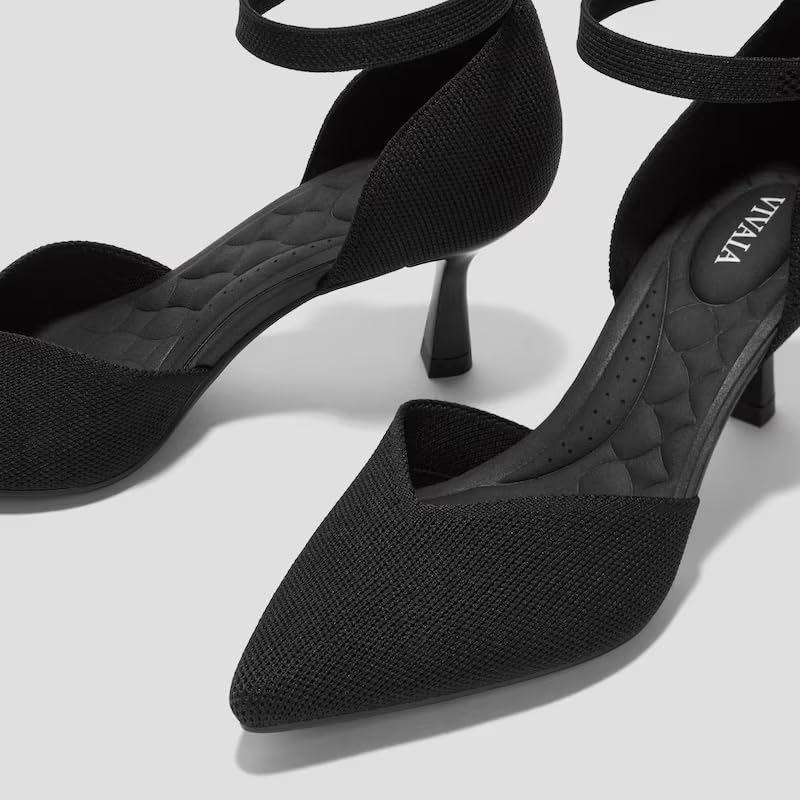 VIVAIA Arabella Pointed-Toe Stilettos Mid Heels for Women Elegant Anti-Slip Outsole4