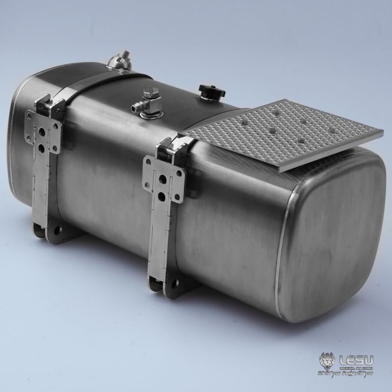 TOUCAN RC HOBBY 1/14 Scale LESU Right Side 130MM Metal Fuel Tank for Handmade DIY for Tamiya RC Truck Model Parts