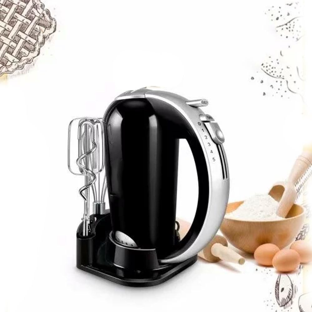 JOSBY Sbattitore Elettrico a 5 velocità, sbattitore Manuale da Cucina da 300 W per Dolci, Design di espulsione con Un Pulsante, con Custodia e 6 Accessori in Acciaio Inossidabile