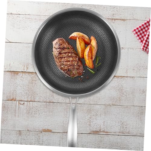 Wok chino PRETYZOOM de acero inoxidable multicolor miniatura 5