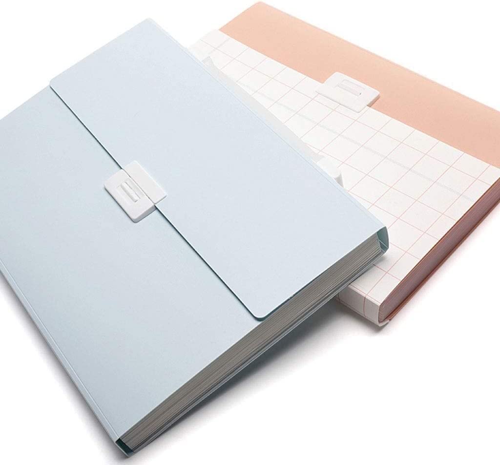 Mappe Schnellhefter Aktenordner 2pc Dokumentbeutel Akkordeon -Bag -Klassifizierung Test Papers Tool erweitern Dateiordner, die tragbare Schülergeschenke einreichen Sammelmappe