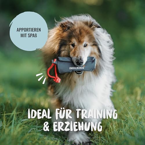 Rudelkönig Futterbeutel für Hunde - Apportierbeutel für Hundetraining - Robuster Futterdummy für Leckerlies - Futterbeutel Hundetraining