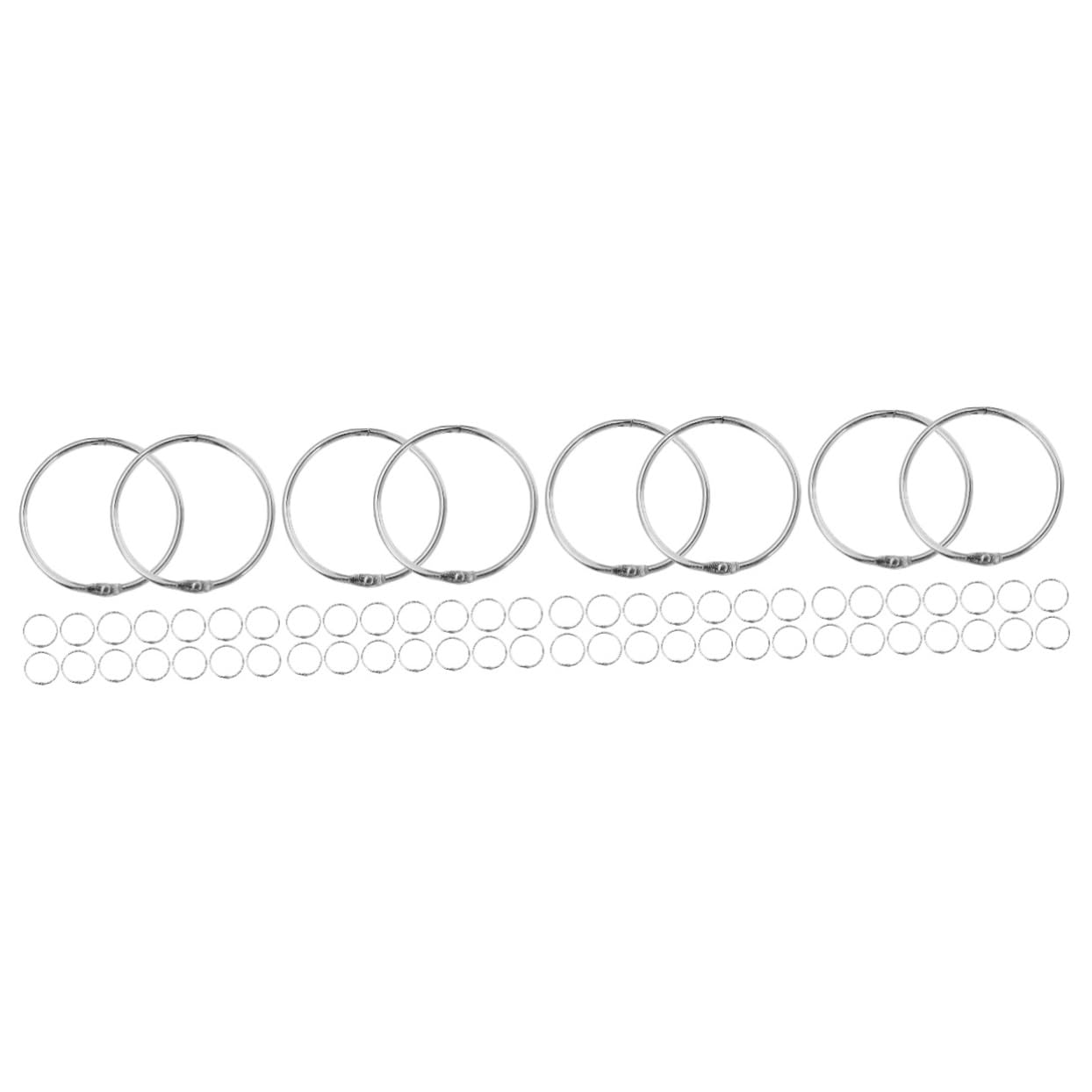 PRETYZOOM 4 Set Di Ganci Per Da Doccia in Metallo Set Di Ricambio Rotondi Per Tende Da Doccia Decorativi Per Il Bagno Adatti A E Stili 30 Pezzi*4