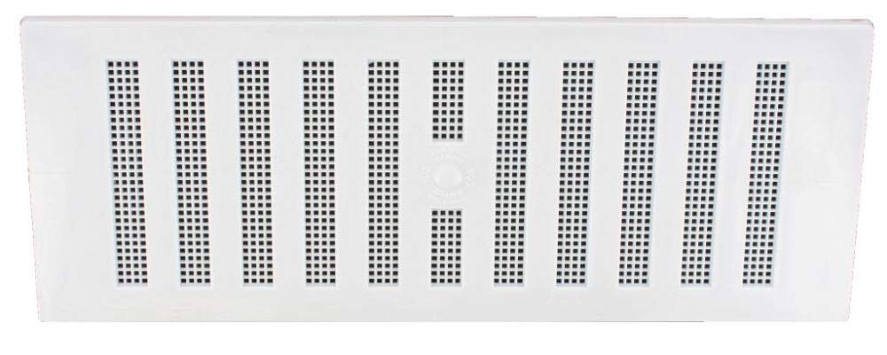MP Smith 9" x 3" White Hit & Miss Adjustable Air Vent Cover