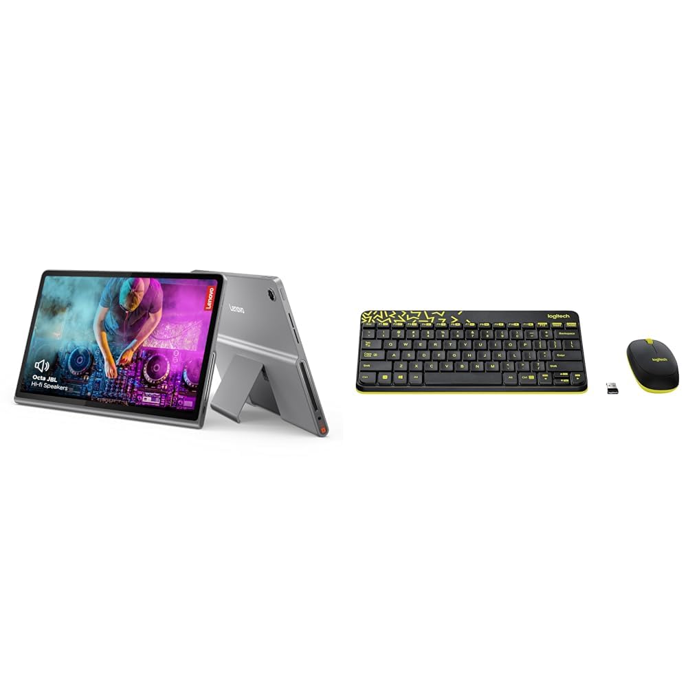 Lenovo Tab Plus with Octa JBL Hi-Fi Speakers| 8 GB RAM, 128 GB ROM| 11.5 Inch, 2K, 90 Hz Refresh| Wi-Fi Tablet| Android 14| 45 W Fast Charger + Logitech MK240 Nano Wireless USB Keyboard and Mouse Set