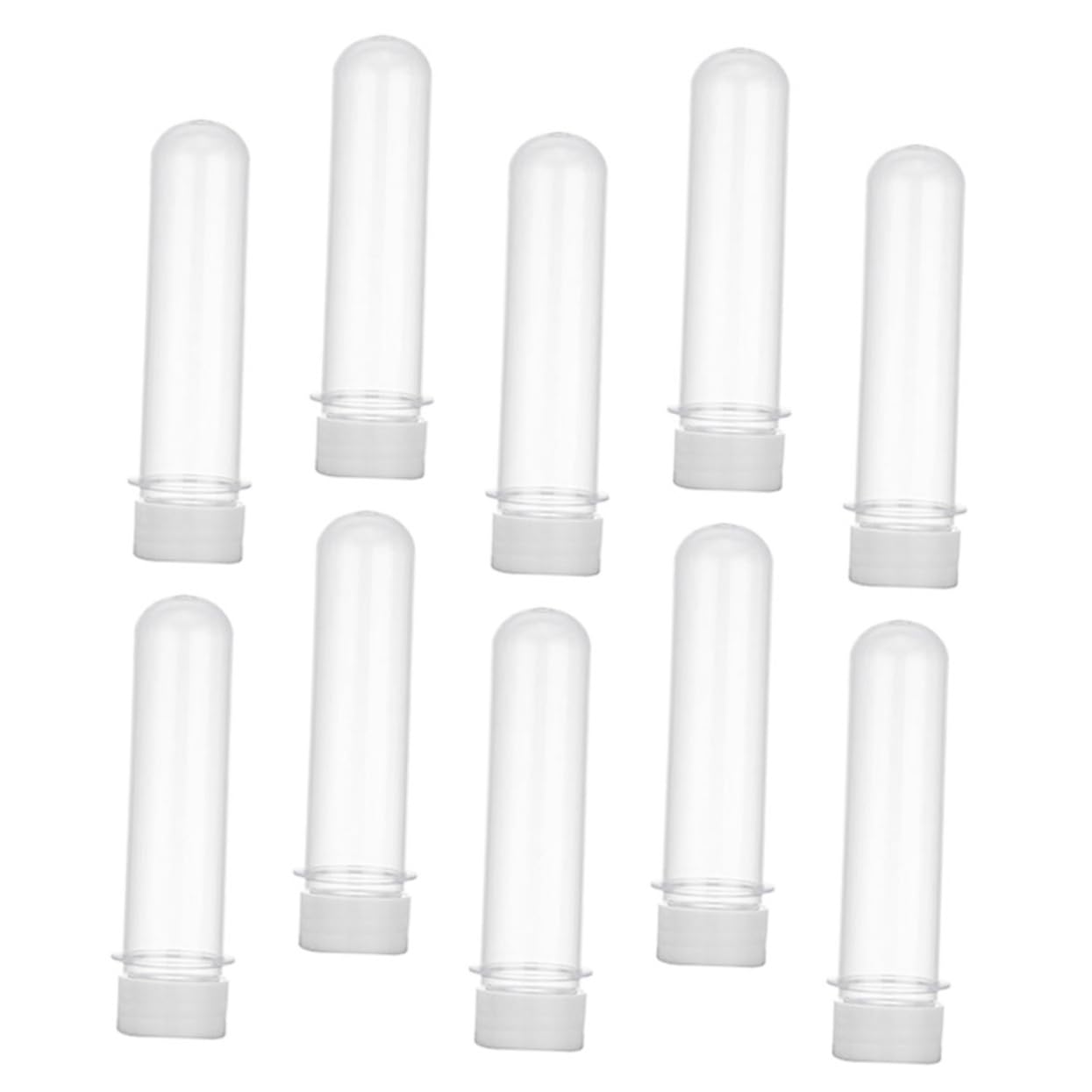 HAPINARY Plastic Candy Tube Lids 10pcs Reusable Storage Tube Caps for Candy Beads Small Items Portable and Easy to Use