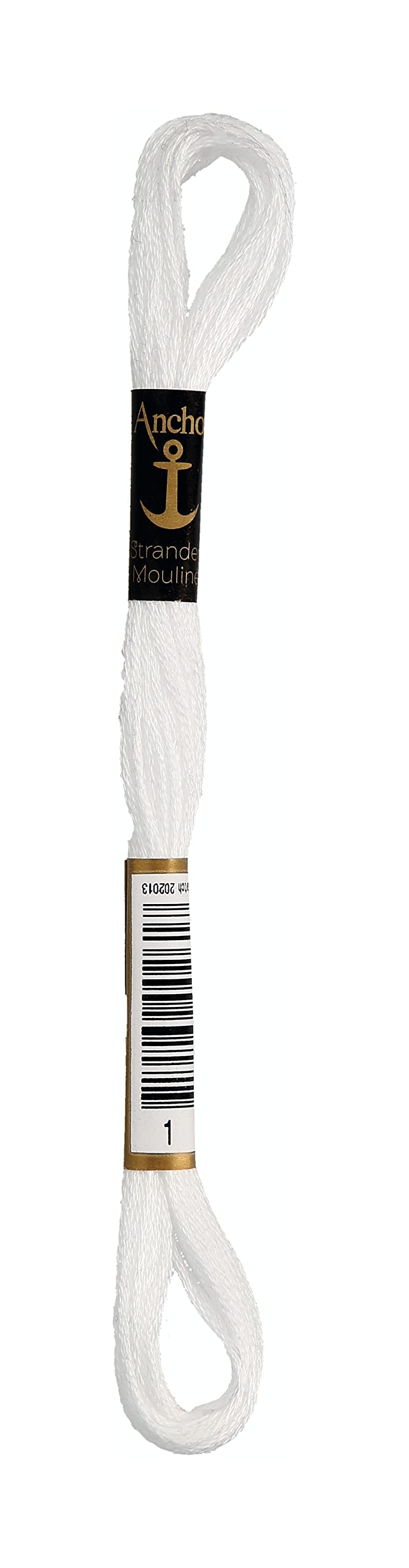 Anchor 4635000 100% Cotton Embroidery Thread, Cotton, 00001 Hochweiß, hochweiß
