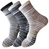 CNAFGBGG Basketballsocken für Männer 3 Paar 3 Farb gestreifte Wandersocken atmungsaktiv