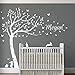 Design Divil Nom personnalisé avec la Taille réelle Customisible Belle Lapin Lapins Arbre Pépinière Chambre Sticker Autocollant DD014