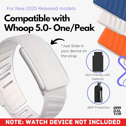 Image of Premium Sports Strap for Whoop 5.0 - One & Peak 2025 Released Band Replacement Strap Accessory | Ultra Soft Felt | Sweat Resistant, Silicone Band for Fitness, Workouts (Device Not Included)