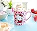 Silver Buffalo Sanrio's Hello Kitty Red Glitter Dress Ceramic Coffee Mug, 14-Ounces