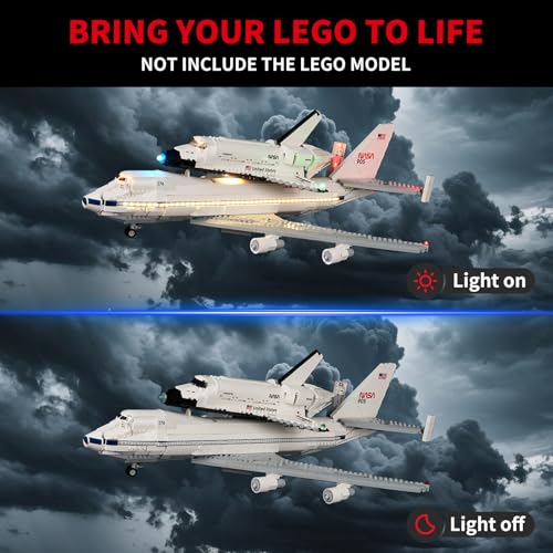 BRIKSMAX 2.0 Light Kit for Lego-Shuttle Carrier Aircraft -Innovative Led Lighting Compatible with Lego Icons 10360 - Not Included Model Set - Image 2