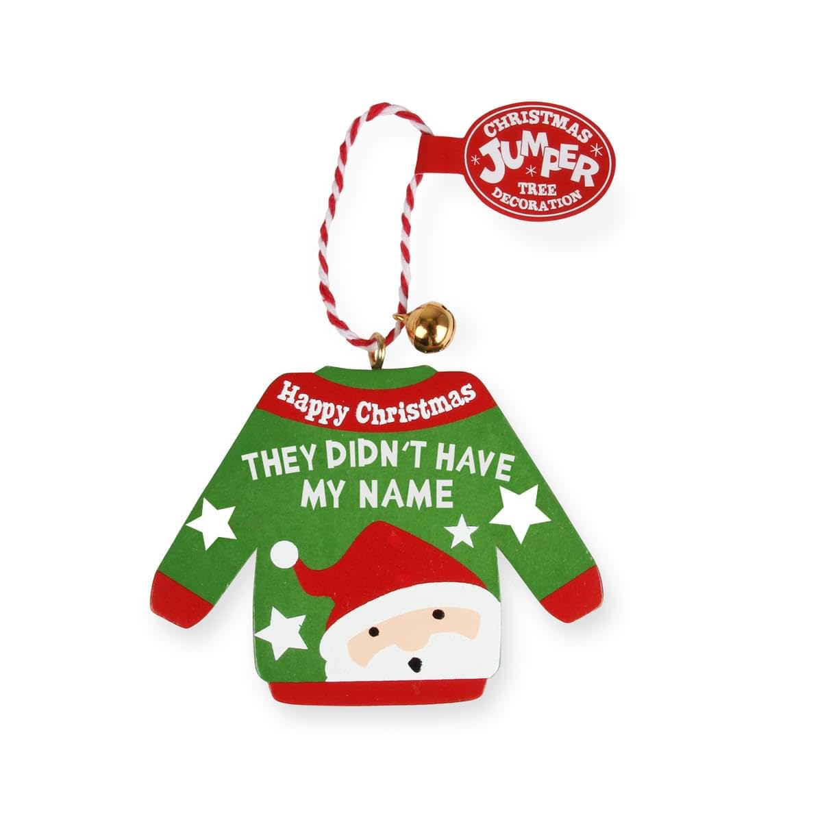 History & Heraldry Personalised Christmas Jumper Decorations (They didn't have my name)