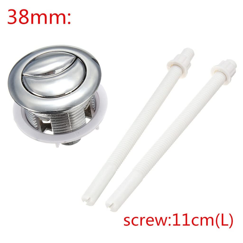 Double Bouton Chasse D'Eau Rapide – Longueur Réglable 38 Mm, Kit Réparation WC Noir Pour Réservoir Toilettes