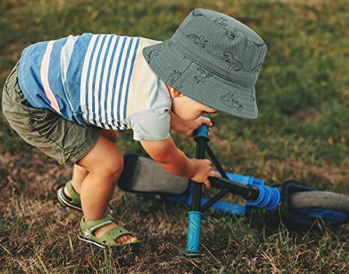 Baby Boy Sun Hats Toddler Kids Adjustable Summer Hat Cotton For Outdoor Anti-Uv Travel Beach Khaki #TOP3