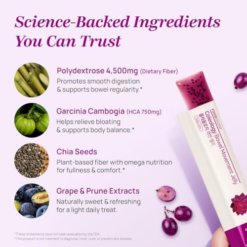 Image of FOODOLOGY Coleology Bowel Movement Jelly, Grape & Prune, 10 Sticks