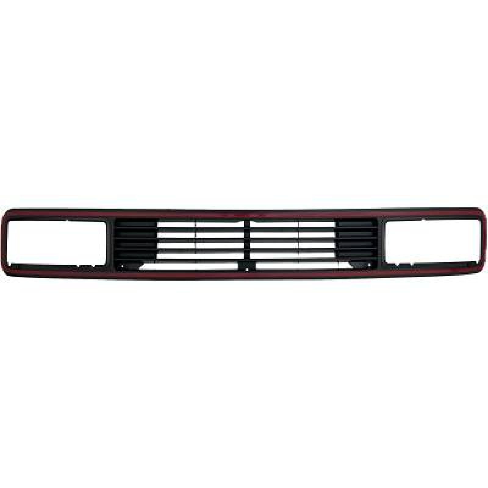 Pasuje do VW T3 Transporter Bus Van Badgeless Sport Front Grill bez emblematu Czarny Czerwony 1979-1991
