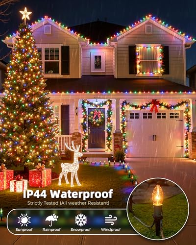 25.7' Brightown C9 Christmas Pathway Lights w/ 20 Multicolor Bulbs - image 2