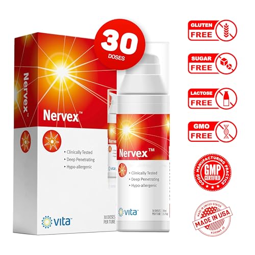 Image of Vita Sciences Nervex Maximum Neuropathy Support, Scientifically Developed for Effective Natural Fast Cream for Feet, Hands, Legs, Toes - Pack of 3