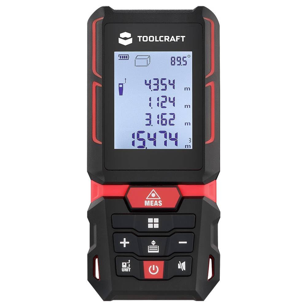 TOOLCRAFT Laser-Entfernungsmesser Li-Ionen Batterie Rechargeable 60m