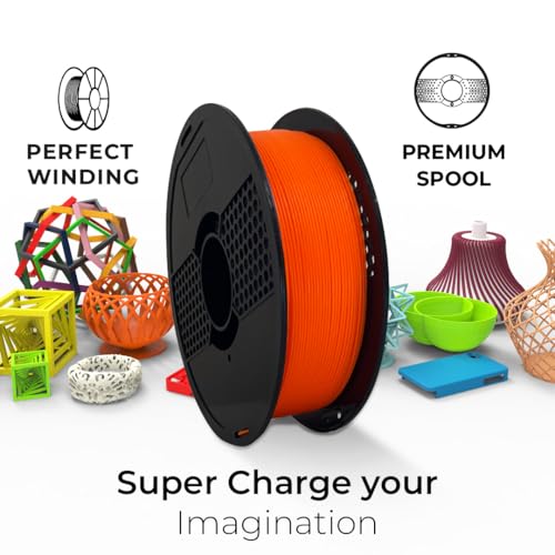 Image of NFIL3D Premium HS PLA+ Tangy Orange - 3D Printing Filament | Compatible with All 3D Printers | 1.75mm | 1Kg Nett Weight