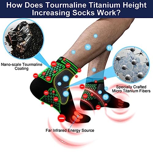 Far Infrared Schorl Titanium Ion Heightening Booster Socks,Pressure Running Socks for Men and Women2