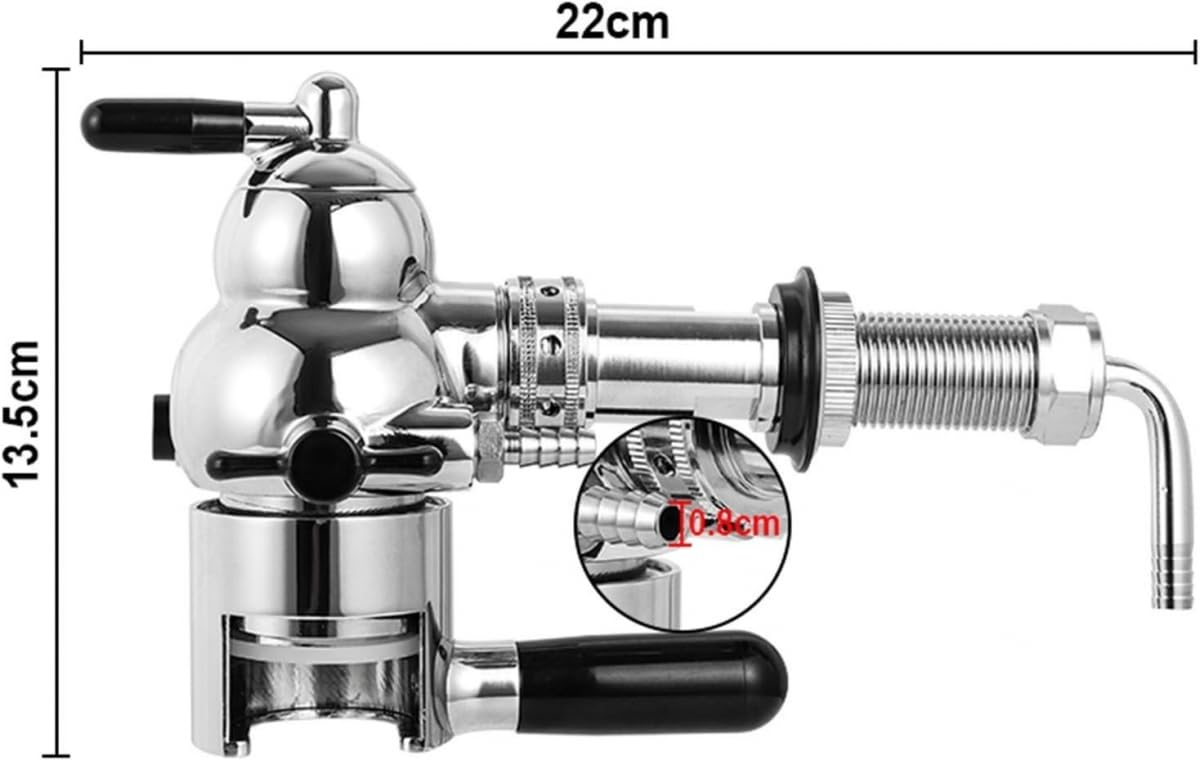 Grifo para Barril de Cerveza, Grifo para Barril Inoxidable, dispensador de Grifo de Cerveza, dispensador de Cerveza, Grifo de llenado de Cerveza para Barra de extracción de Espuma