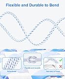 Kabel Ethernet, sieciowy Cat 8, długi kabel sieciowy LAN, wysoka prędkość Gigabit 40 Gb/s 2000 MHz S/FTP, nylonowy pleciony kabel krosowy ze złączem Rj45 do adaptera Powerline, PS5, Xobx, 30 m