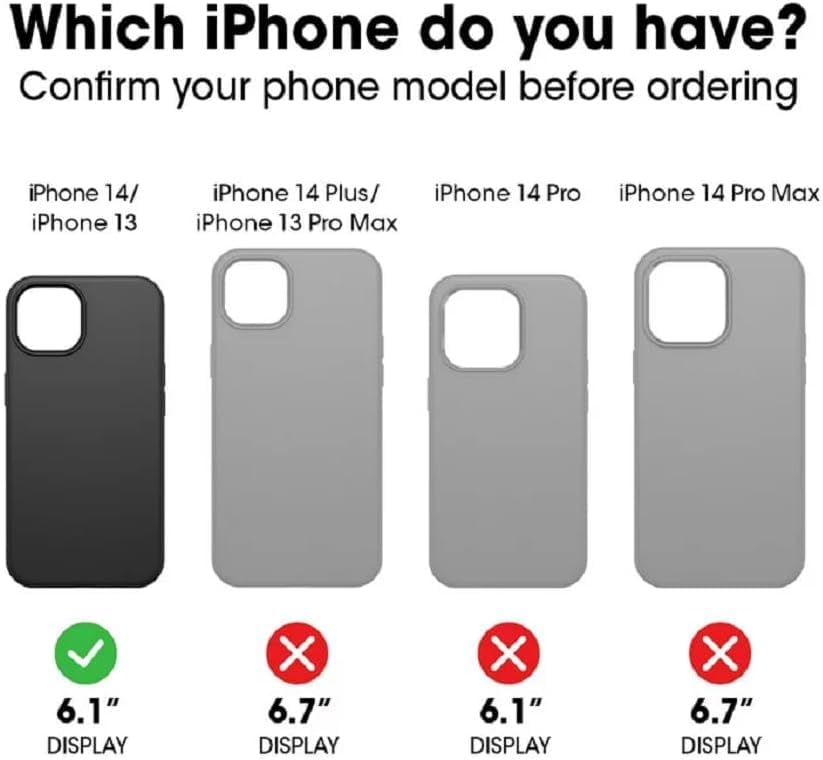 OtterBox iPhone 14 & iPhone 13 (Only) - Defender Series Case - Blue Suede Shoes - Case Only - Screenless - Rugged & Durable - with Port Protection - Microbial Defense Protection