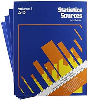 Paperback Statistics Sources: 4 Volume Set Book