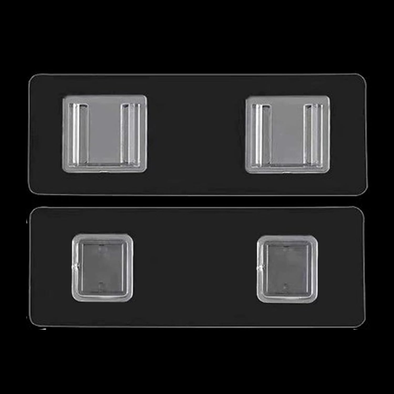 8 Pairs Shower Caddy Adhesive Relacement Sticker for Bathroom Kitchen, Square Double-Sided Adhesive Sticky Hook for No Drilling Wall Mount Holder, 6 cm