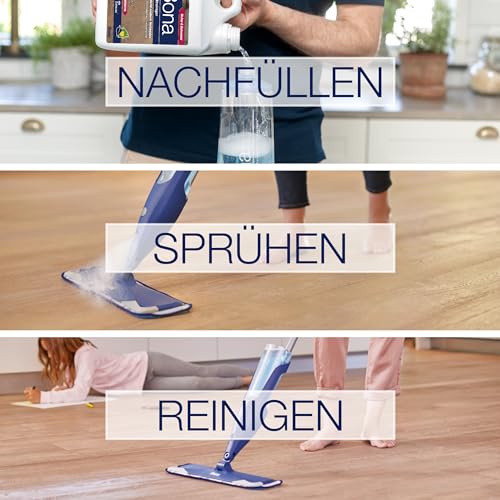 Bona Parkettreiniger 4L, Parkettpflege für Parkettböden und Holzböden – Ansicht 4